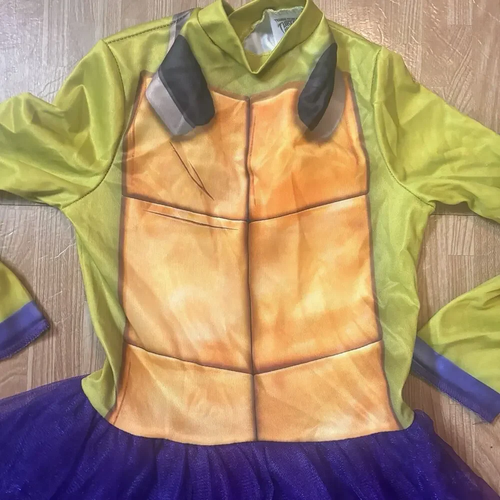 TMNT Mutant Mayhem Donatello Girls Costume Dress Child Medium 7-8 Halloween